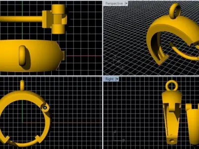 Bali Earrings 3dm file 3D print model