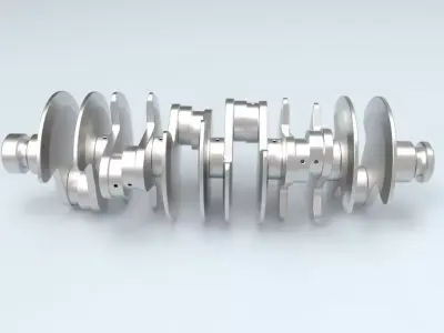 3D Printable Crankshaft 3D print model