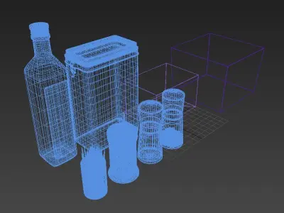 Stuff for kitchen 3D model