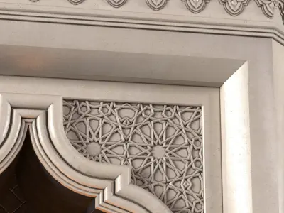 Arabic Fireplace oriental style 3D model