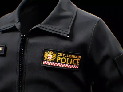 English Police Softshell Jacket  for GTA FIVEM  Low-poly 3D model