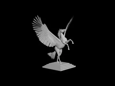 Print Ready Decoration Pegasus 3D model