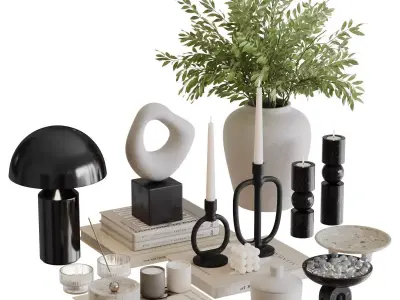 Decorative Set-03 3D model purchase