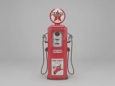 Retro Texaco Gas Pump 3D model