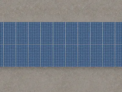 Solar Panel Steel Construction Type 5 3D model