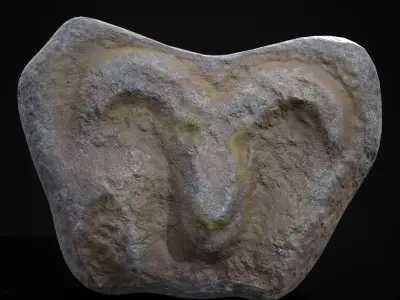 Medieval Animal Sculpture Low-poly 3D model