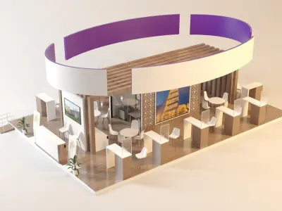 STAND CORPARATION Low-poly 3D model