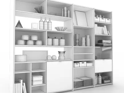 BoConcept Copenhagen shelving 3D model