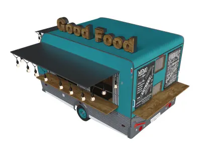 Food truck - Good Food 3D model
