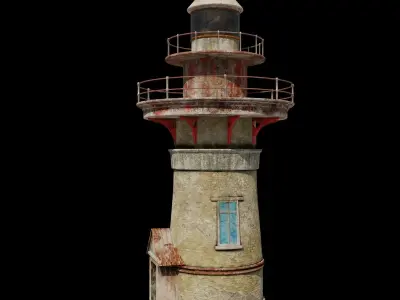 Lighthouse UE5 Low-poly 3D model