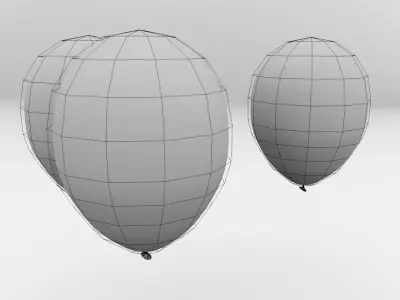 Balloon three balloons 3D model