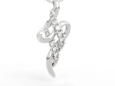 Diamond Twisted Pendant 3D print model