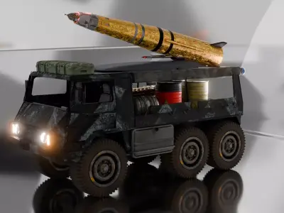 military vehicle 3D model