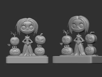 hallowen pumpkin decor  3D print model