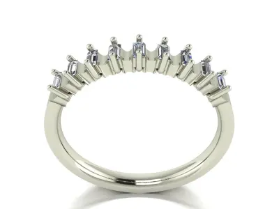 M 1396016 Baguette ring 3D print model