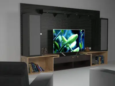 Cuadro - TV furniture ready to use 3D model