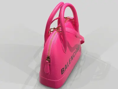 Balenciaga Ville Top Handle XXS  Bag Leather 3D Model Pack