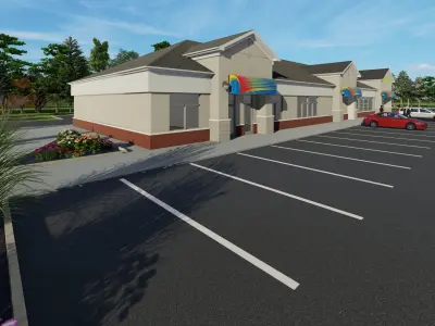 Sunoco Gas Station 3D model