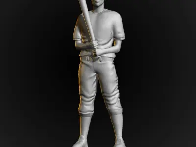 Baseball Player Batter model 3D 3D print model