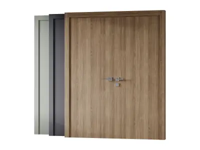 Optima Shambor Double doors Belldinni Modern Interior Door 2 3D model