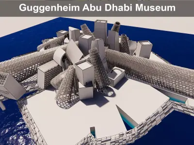 Guggenheim Abu Dhabi Museum 3D model