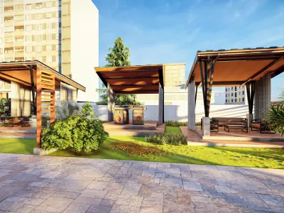 Restaurant Street Food Wood Fire Complex 3D model