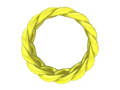 6988 luxury Cuban Diamond Ring 3D print model