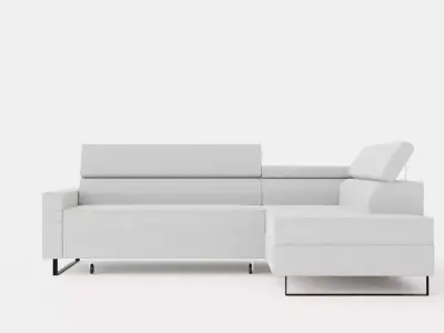 Corner Sofa Bed LIVIO Right Low-poly 3D model