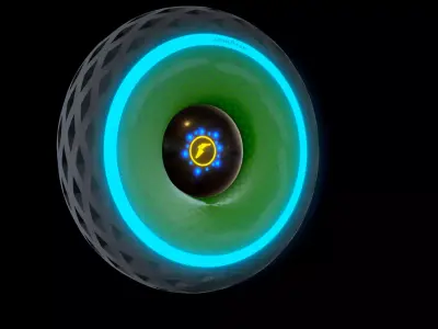 Goodyear Oxygene wheel 3D model