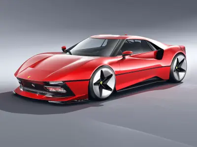 Ferrari 395 GTO concept  3D model