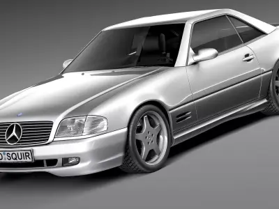 Mercedes-Benz SL500 r129 1989-2001 3D model