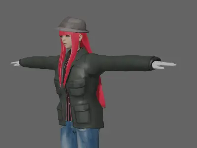 BombCarry UrbanGirl Free low-poly 3D model