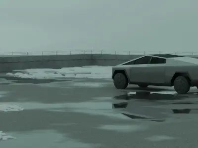 Sci-Fi Scene for rendering and showcasing 3D model