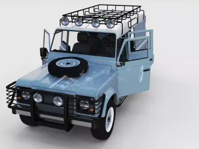 Full Land Rover Defender 110 Utility Station Wagon rev 3D model