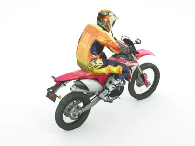 Honda CRF450L 2020 Low-poly 3D model