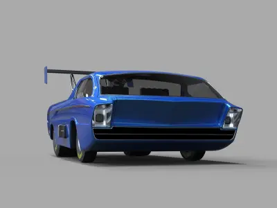 Dodge Deora dragster 3D model