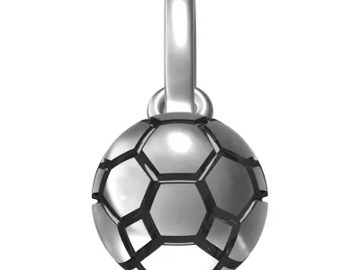 Football Pendant 3D print model