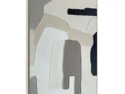 Plaster Two Photo Frame 535 Low-poly 3D model