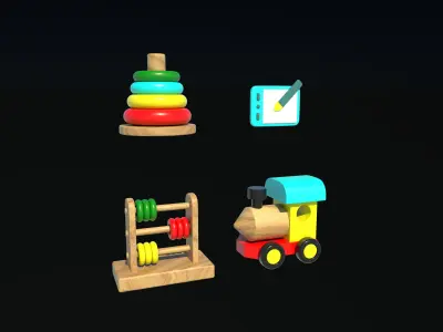 KIDS  TOYS 3D model 3D model