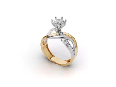 Solitaire Ring 33 3D print model