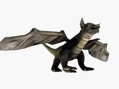 Fantasy Dragon Low-poly Low-poly 3D model