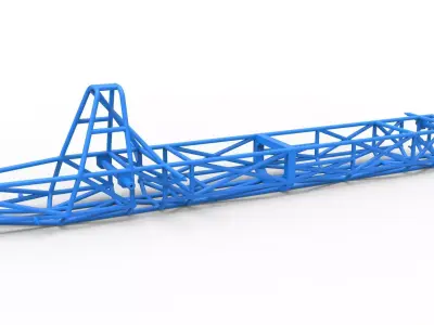 Frame of Swamp buggy Scale 1 to 25 3D print model