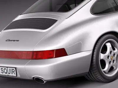 Porsche 911 964 Carrera 1990 3D model