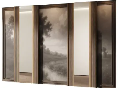  Decorative V92 Wall Panels 3D model