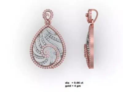 Luxury pendant for 3D printing 3D print model shop