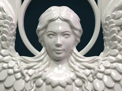 Angel Relief 3D print model