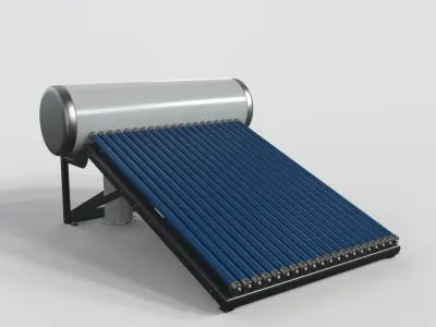  Solar Water Heater 3D model