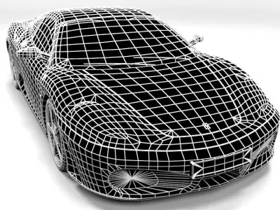 FERRARI F430 Low-poly 3D model