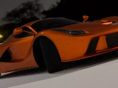Ferrari LaFerrari 3D model with Interior  3D model