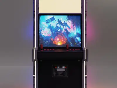 Game Machine sci-fi Low-poly 3D model